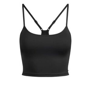 SKIMS Black Swim / Workout Cami Top With Built in Bra
